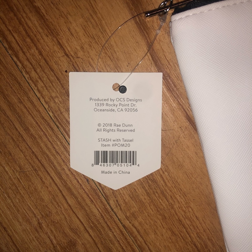 NWT Rae Dunn “Stash” Zippered Pouch - Picture 2 of 3